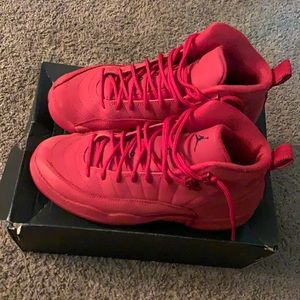Retro 12 size 6.5 Red in color